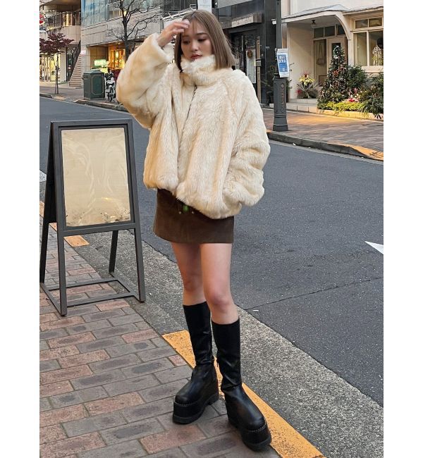 MURUA「フェイクファーブルゾン」|ブルゾン・スタジャン|