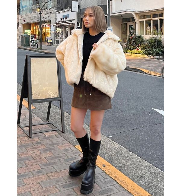 MURUA「フェイクファーブルゾン」|ブルゾン・スタジャン|