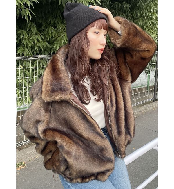 MURUA「フェイクファーブルゾン」|ブルゾン・スタジャン|