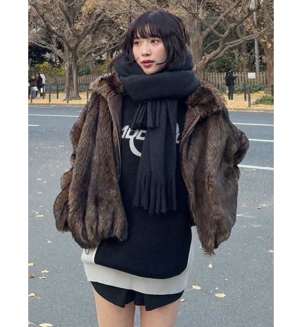 MURUA「フェイクファーブルゾン」|ブルゾン・スタジャン|