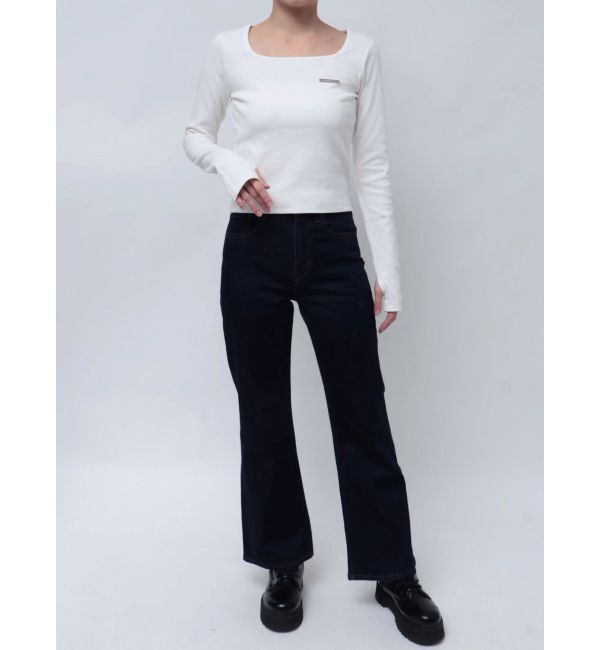 MURUA「プレートクロップドトップス」|Tシャツ・カットソー|