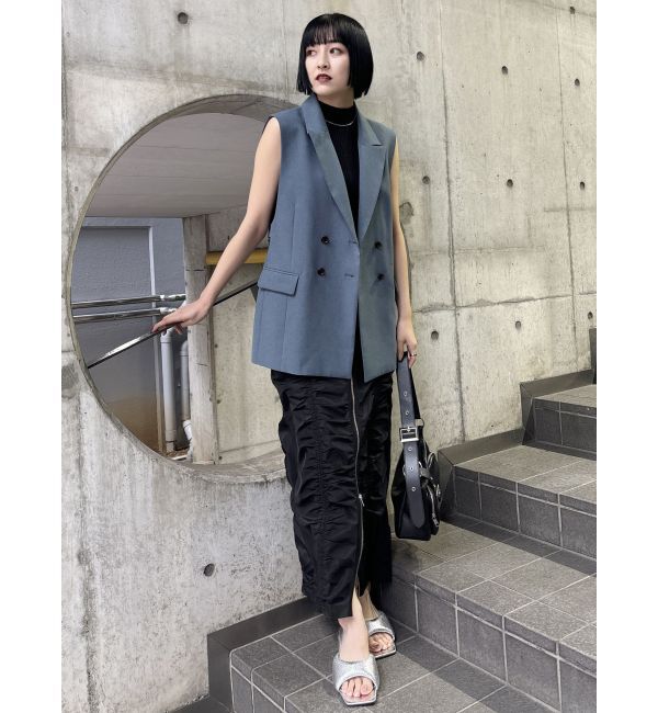 MURUA「メタリックパフミュール」|パンプス|