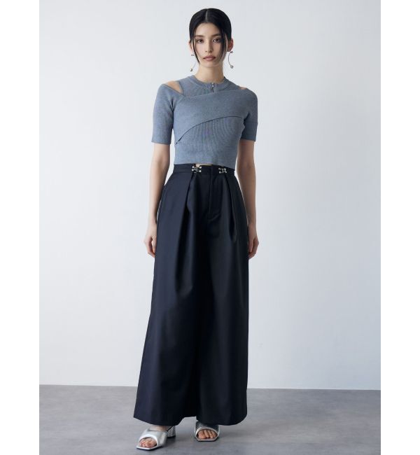 MURUA「メタリックパフミュール」|パンプス|