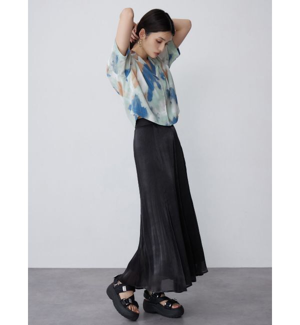 MURUA「パターンクロップドシャツ【WEB限定】」|シャツ・ブラウス|