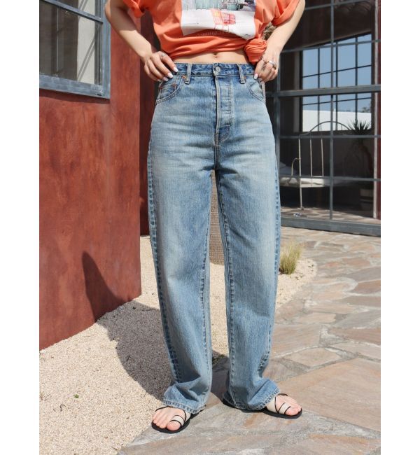 Ungrid「ハイウエストルーズストレートデニム」|デニム|