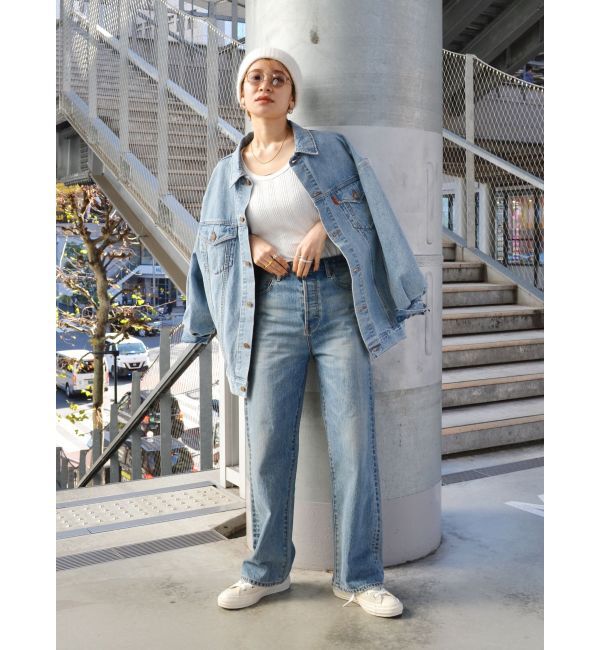 Ungrid「ハイウエストルーズストレートデニム」|デニム|