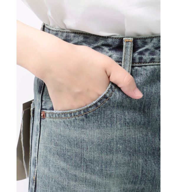 Ungrid「ハイウエストルーズストレートデニム」|デニム|