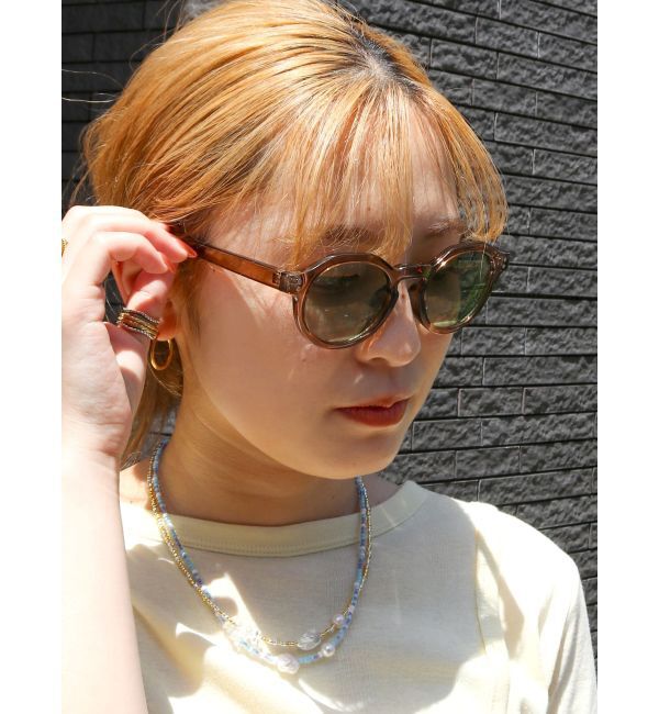 Ungrid「クリアフレームサングラス」|サングラス|ブラウン