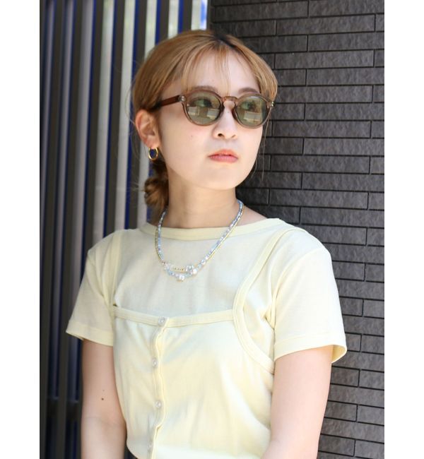 Ungrid「クリアフレームサングラス」|サングラス|