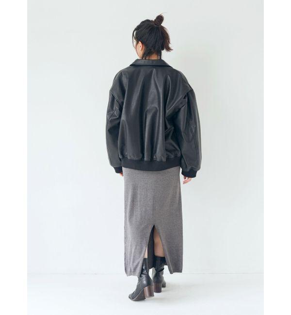 Ungrid「フェイクレザーブルゾン」|ブルゾン・スタジャン|