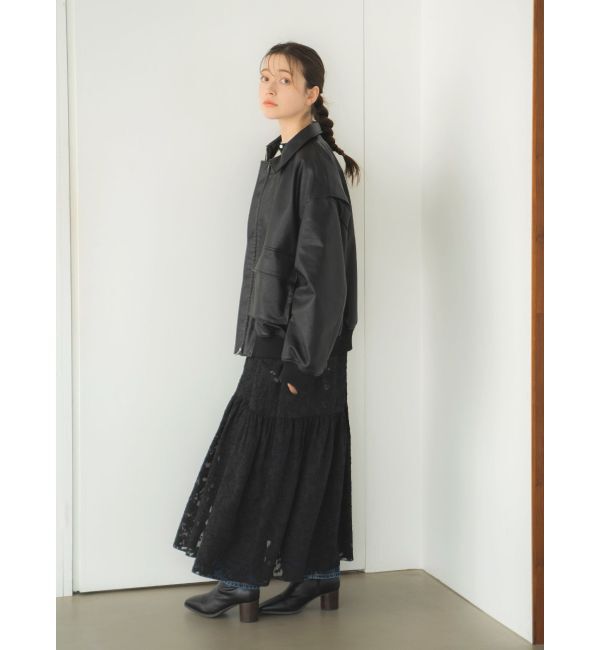 Ungrid「フェイクレザーブルゾン」|ブルゾン・スタジャン|