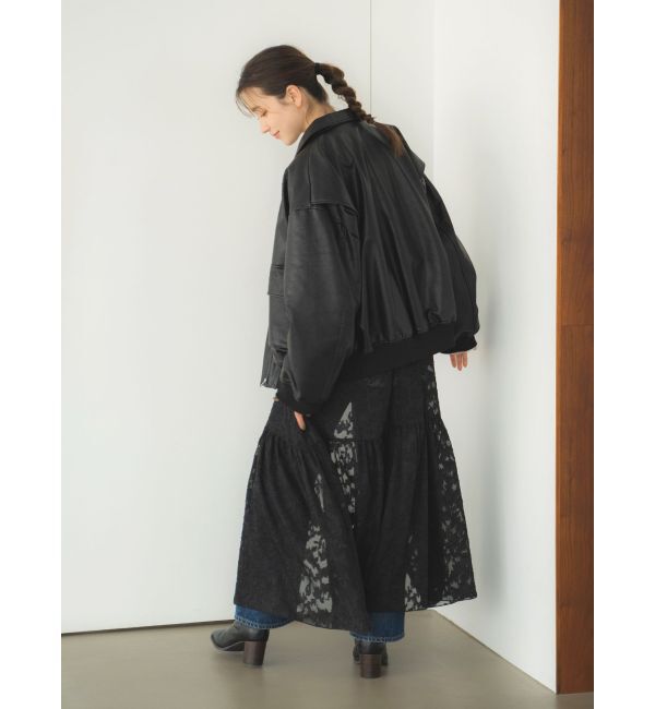 Ungrid「フェイクレザーブルゾン」|ブルゾン・スタジャン|