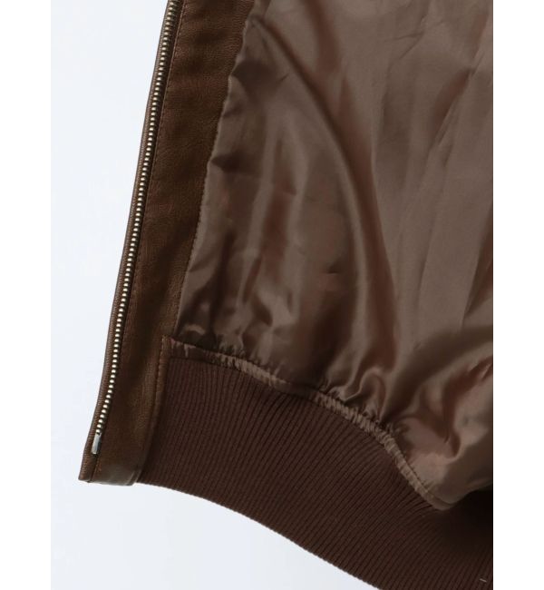 Ungrid「フェイクレザーブルゾン」|ブルゾン・スタジャン|