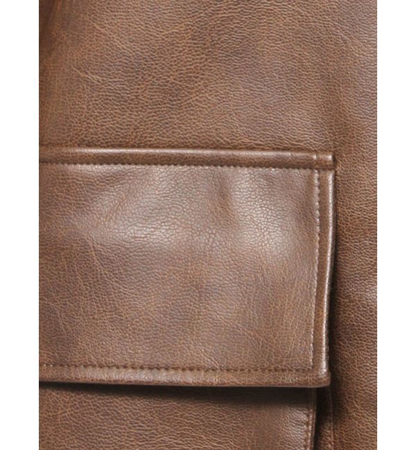 Ungrid「フェイクレザーブルゾン」|ブルゾン・スタジャン|