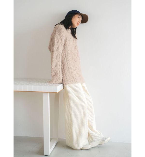 Ungrid「コーデュロイワイドパンツ」|その他|