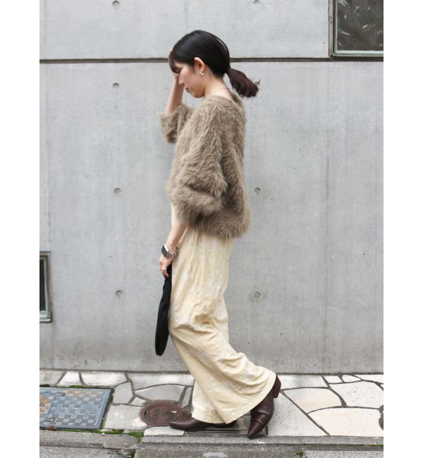 Ungrid「ベロア刺繍ラフパンツ」|その他|