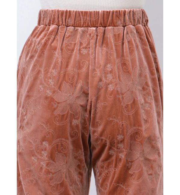 Ungrid「ベロア刺繍ラフパンツ」|その他|
