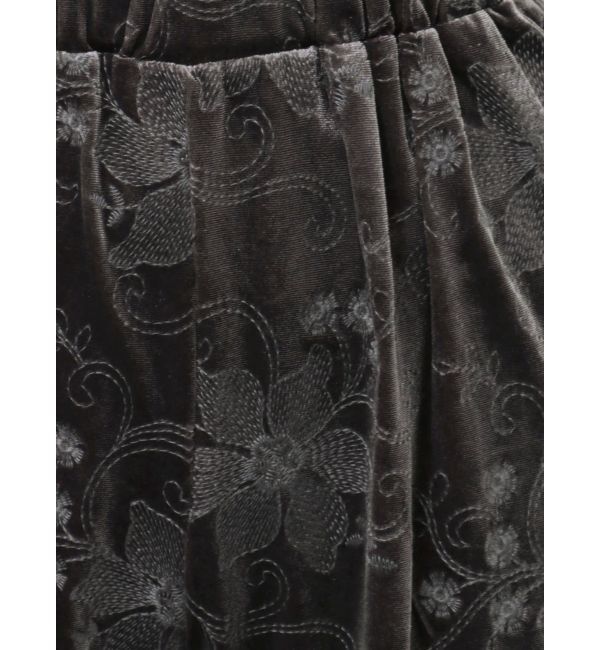 Ungrid「ベロア刺繍ラフパンツ」|その他|