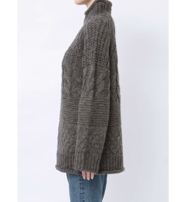 Ungrid「ローゲージハイネックケーブルニット」|ニット・セーター|