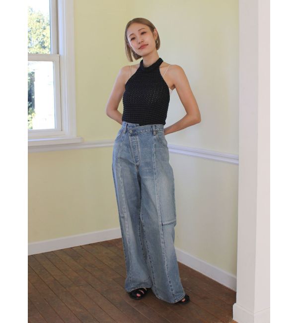 Ungrid「ホルターネックデザインニット」|タンクトップ|