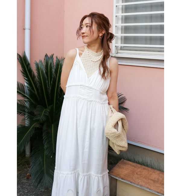 Ungrid「ホルターネックデザインニット」|タンクトップ|