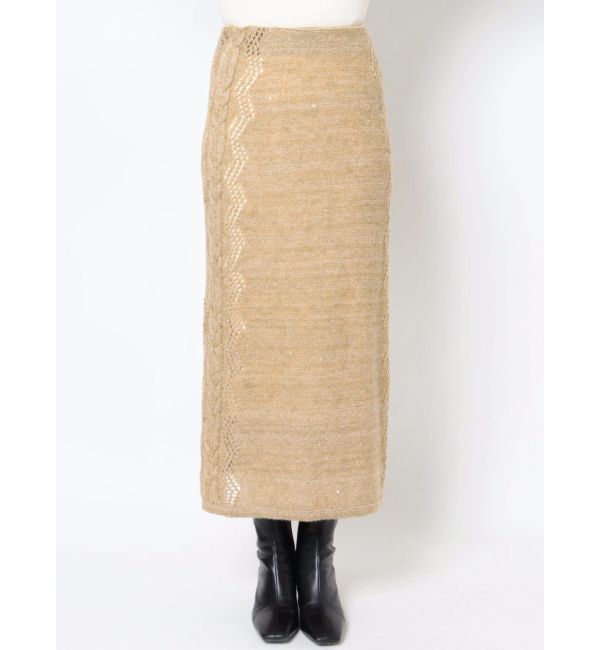 LAGUNAMOON「スパンコールニットスカート」|スカート|