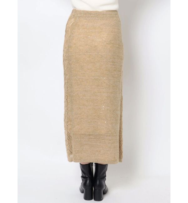 LAGUNAMOON「スパンコールニットスカート」|スカート|