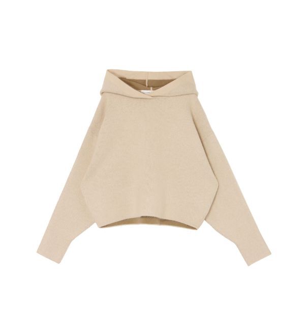 LAGUNAMOON「CHNラクーンショートニットパーカー」|ニット・セーター|