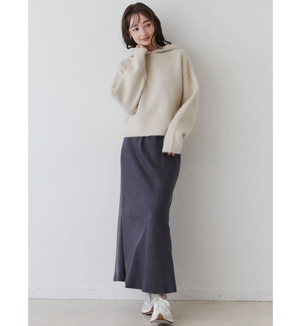 LAGUNAMOON「CHNラクーンショートニットパーカー」|ニット・セーター|