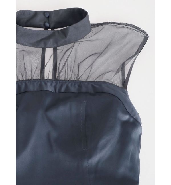 LAGUNAMOON「LADYメッシュエンブロイダリードレス」|ドレス|