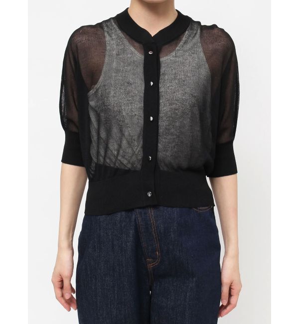 LAGUNAMOON「シアーニットカーディガン」|カーディガン|