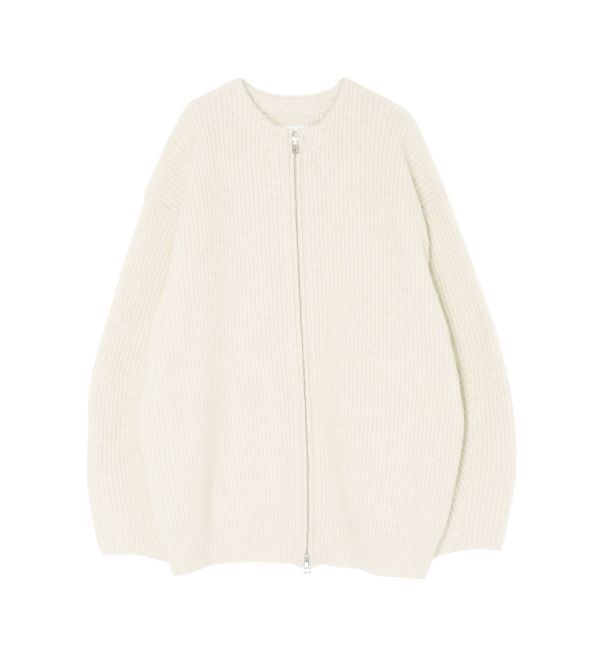 LAGUNAMOON「フォックスブレンドZIPカーディガン」|カーディガン|アイボリー