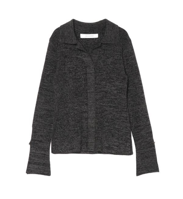 LAGUNAMOON「【WEB限定】カラーメランジニットプルオーバー」|ニット・セーター|ブラック