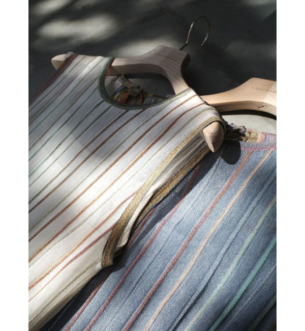 LAGUNAMOON「【WEB限定】ラメレインボーニットワンピース」|ワンピース|