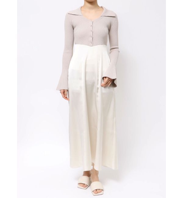 LAGUNAMOON「カラーニットドッキングナローワンピース」|ワンピース|