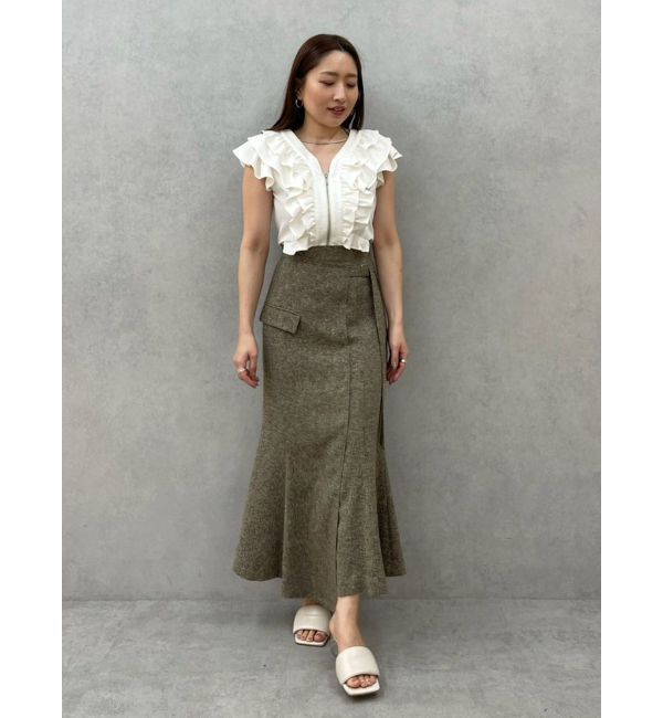 LAGUNAMOON「WZIPフリルブラウス」|シャツ・ブラウス|