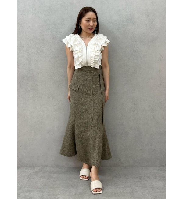 LAGUNAMOON「WZIPフリルブラウス」|シャツ・ブラウス|