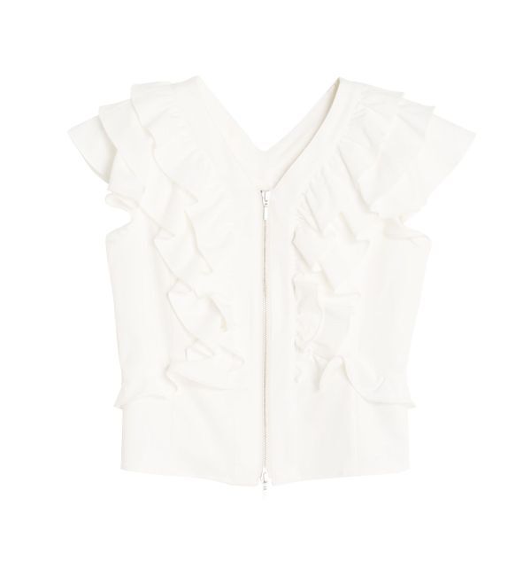 LAGUNAMOON「WZIPフリルブラウス」|シャツ・ブラウス|