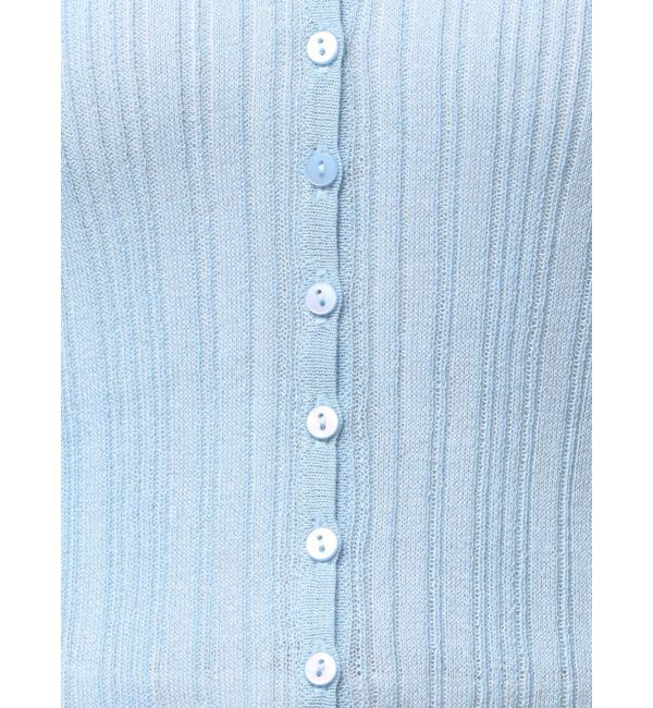 LAGUNAMOON「2WAYランダムリブシアーニットカーデ」|カーディガン|