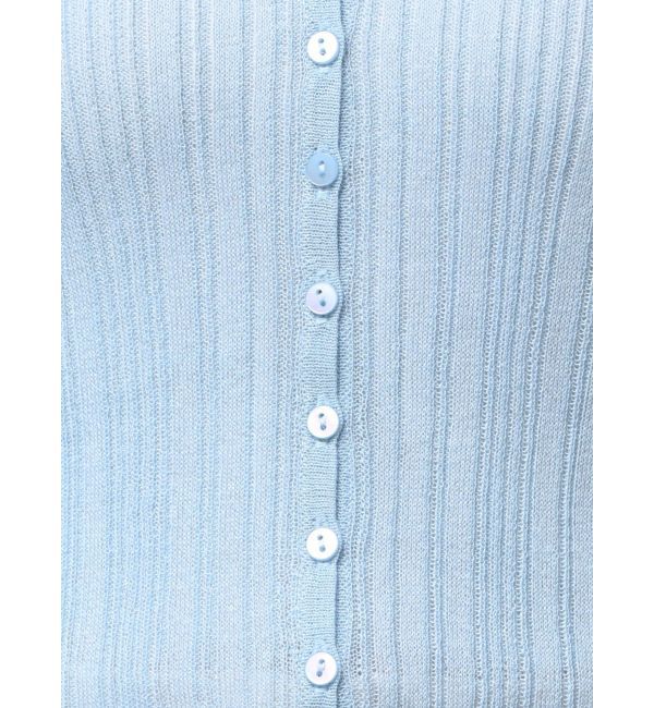 LAGUNAMOON「2WAYランダムリブシアーニットカーデ」|カーディガン|