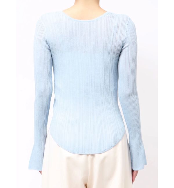 LAGUNAMOON「2WAYランダムリブシアーニットカーデ」|カーディガン|