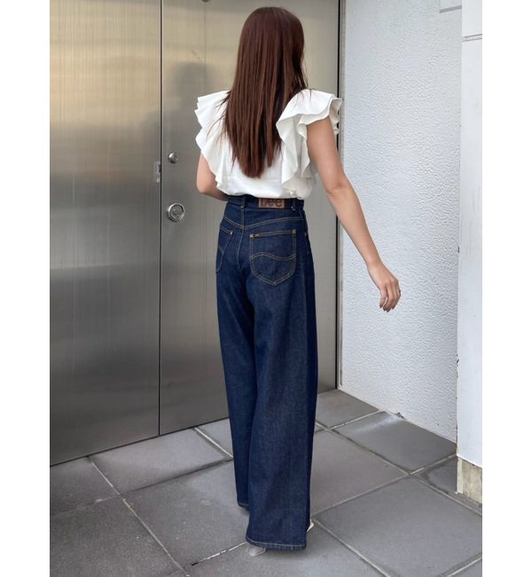 LAGUNAMOON「【Leeコラボ】Vネックフリルタックブラウス」|シャツ・ブラウス|