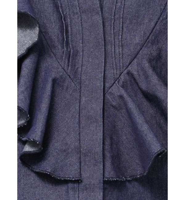 LAGUNAMOON「【Leeコラボ】Vネックフリルタックブラウス」|シャツ・ブラウス|