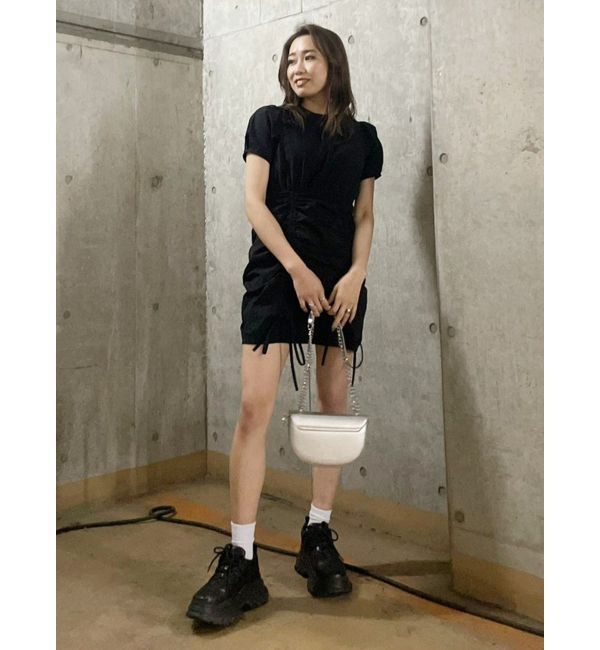 EVRIS「【WEB限定】ドロストミニワンピース」|ワンピース|