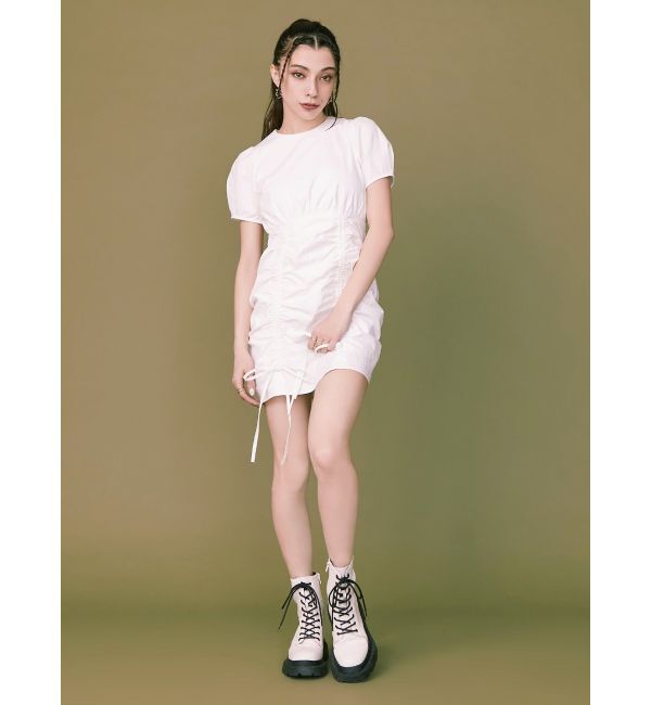 EVRIS「【WEB限定】ドロストミニワンピース」|ワンピース|