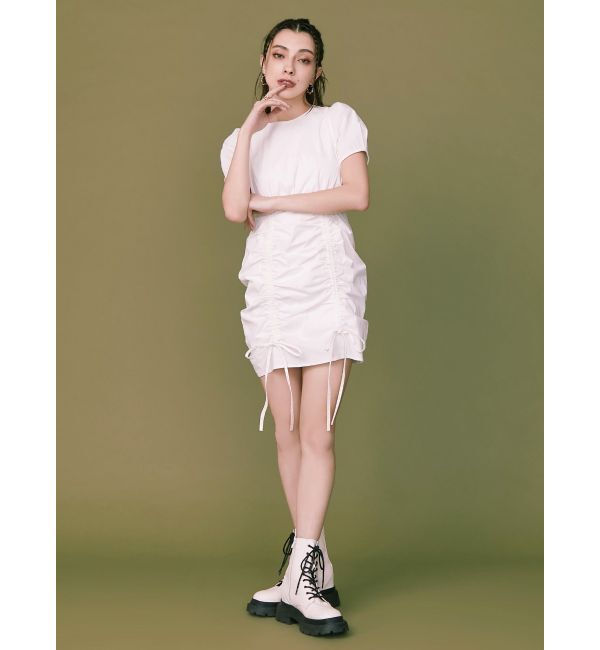 EVRIS「【WEB限定】ドロストミニワンピース」|ワンピース|