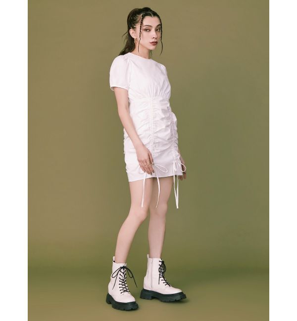 EVRIS「【WEB限定】ドロストミニワンピース」|ワンピース|