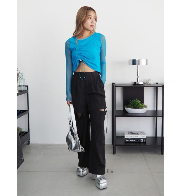 EVRIS「サイドオープン2WAYパンツ」|カーゴ|