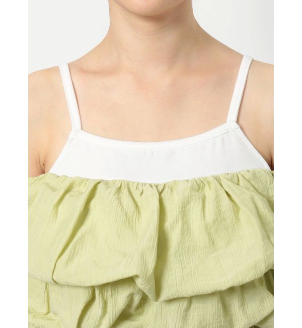 EVRIS「パフスリーブショートトップス」|シャツ・ブラウス|