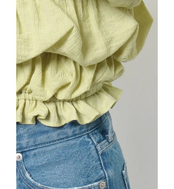 EVRIS「パフスリーブショートトップス」|シャツ・ブラウス|